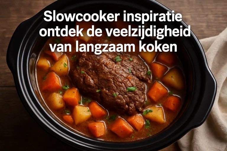Slowcooker inspiratie: ontdek de veelzijdigheid van langzaam koken